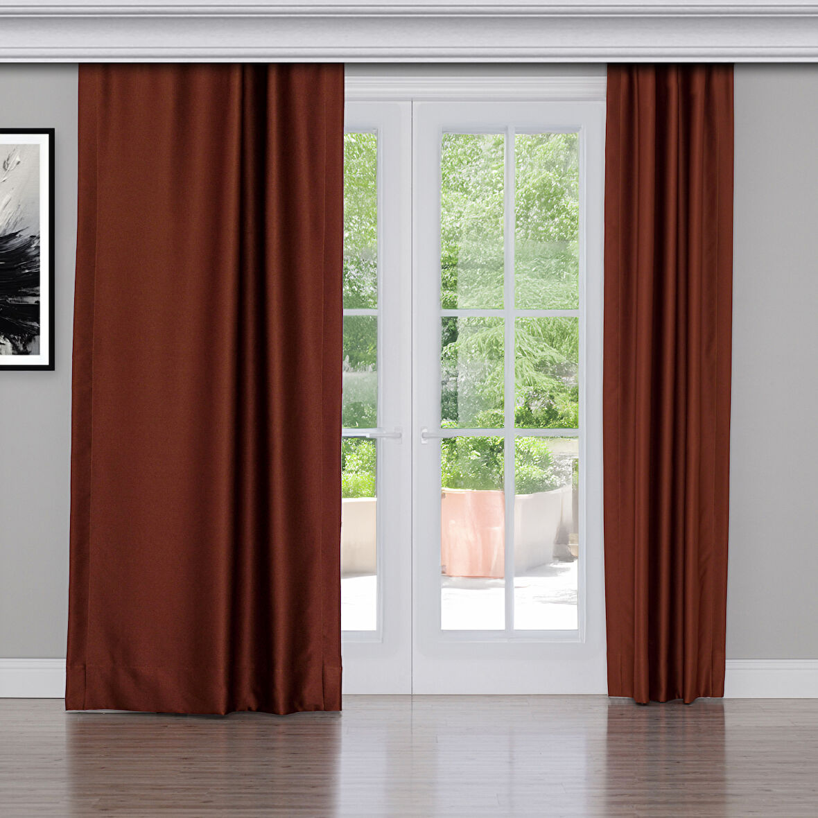 Gauze Fabric Design BLACKOUT KIREMIT KARARTMA ÖZELLİKLİ FON PERDE 125 x 270