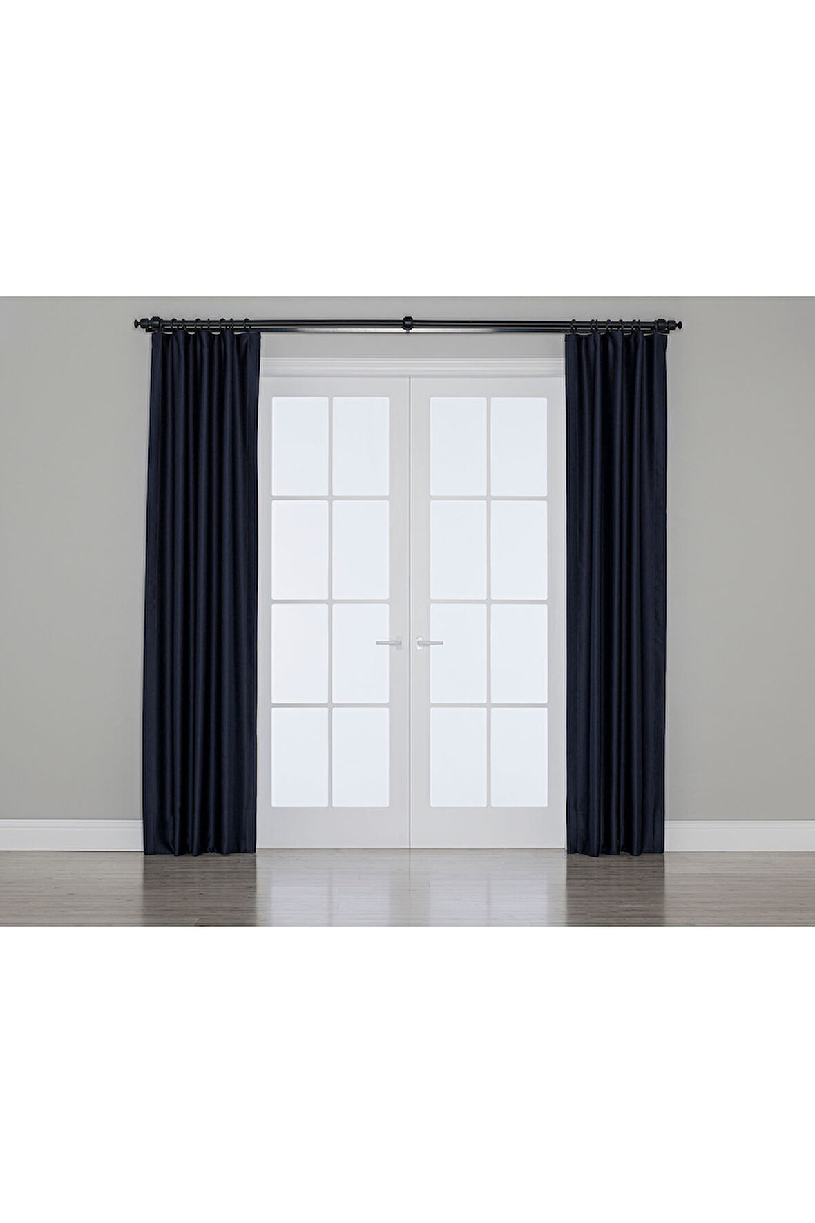 Gauze Fabric Design Blackout Koyu İndigo KARARTMA ÖZELLİKLİ FON PERDE 100 x 250