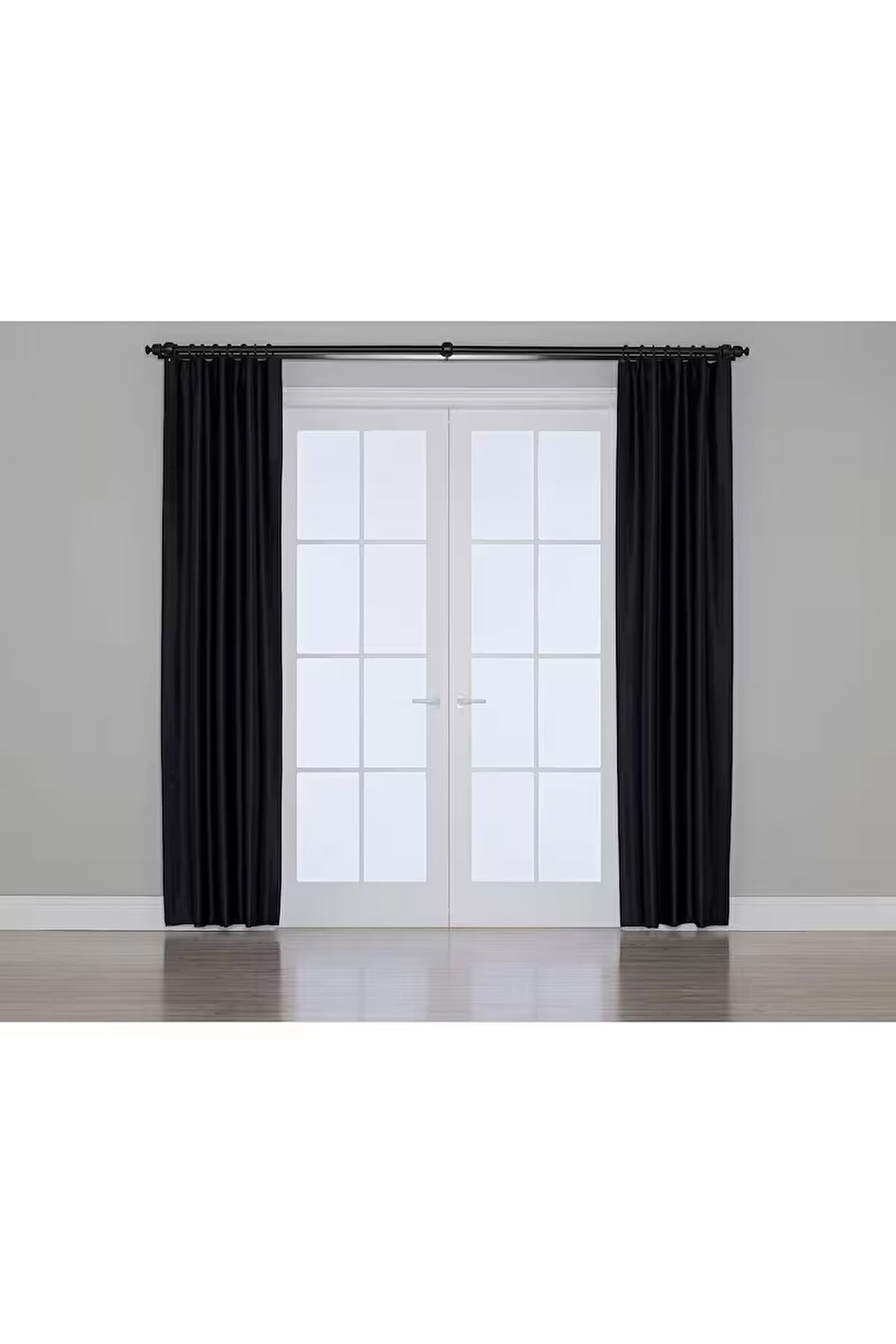 Gauze Fabric Design BLACKOUT SİYAH KARARTMA ÖZELLİKLİ FON PERDE 125 x 270