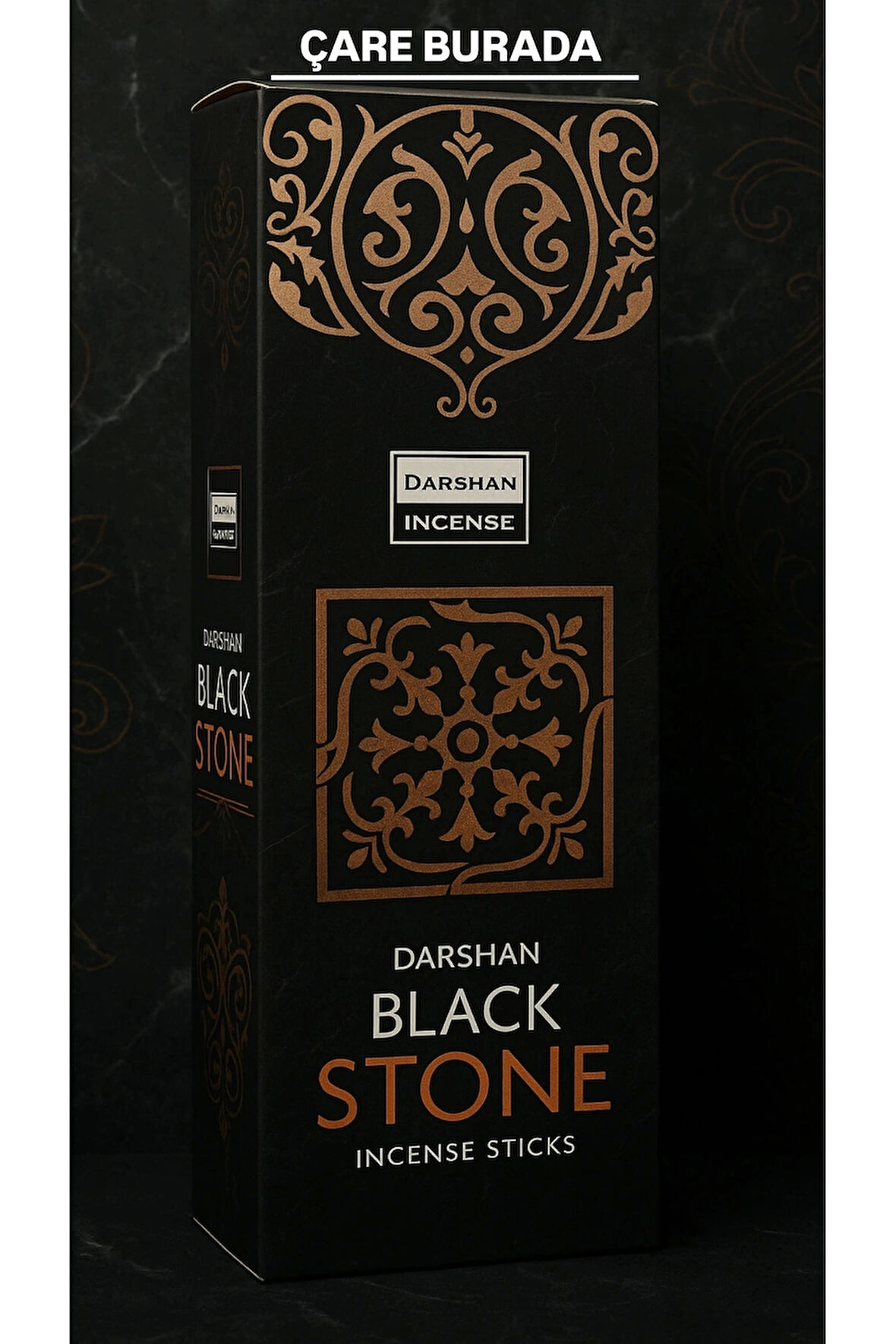 Darshan Incense - Black Stone 20'li Çubuk Tütsü (Mistik Atmosfer & Zihinsel Berraklık)