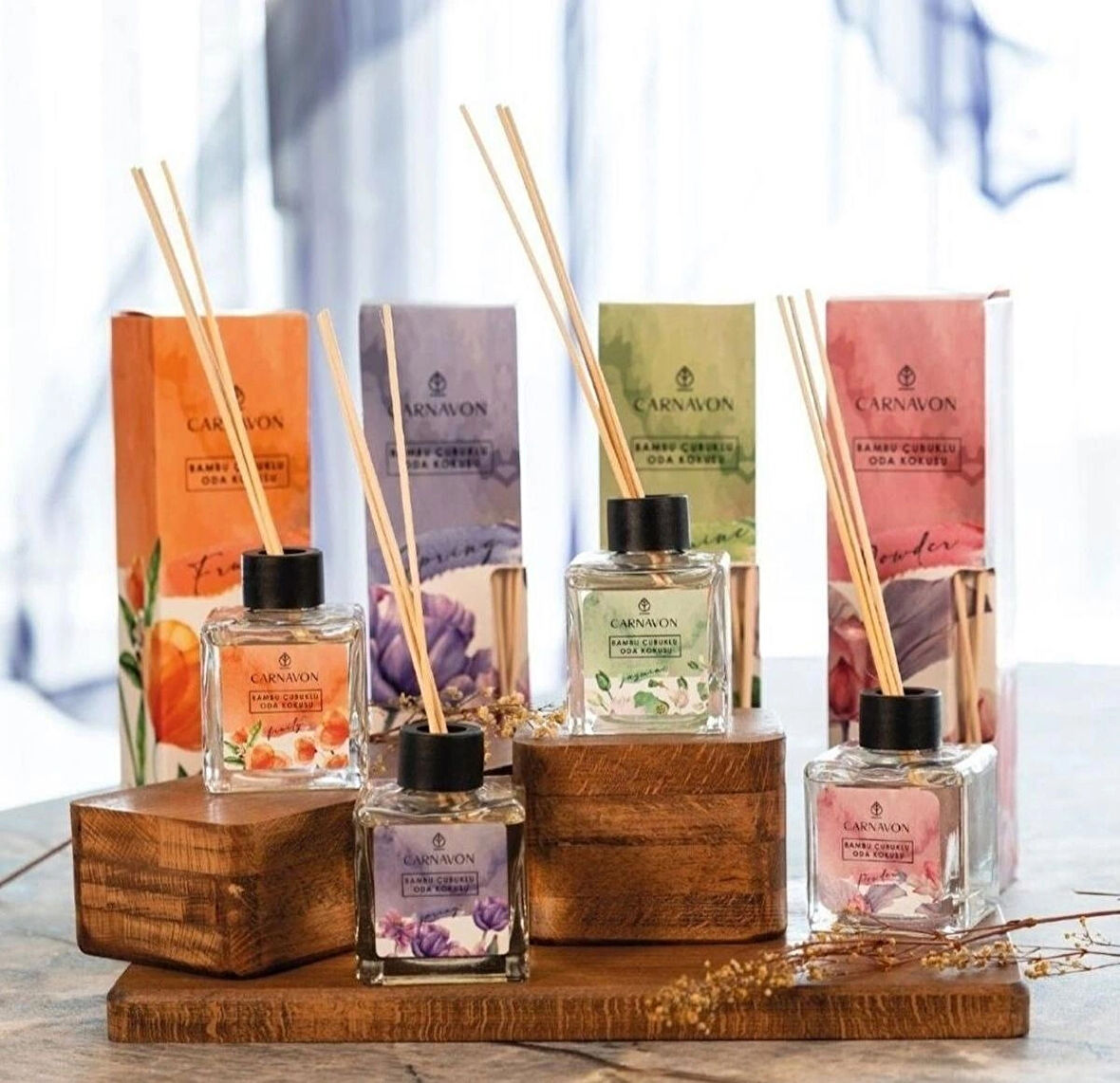 carnavon Reed Diffuser Çubuklu Bambu Kokusu 4'lü 100 ml