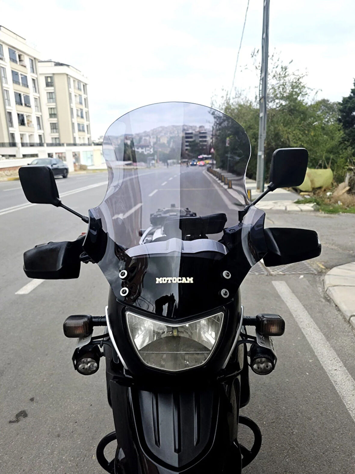 MOTOCAM Bmw F650 GS Siperlik Ön Cam 2004-2007 Model 50cm Füme Renkli 4mm SPORTİF