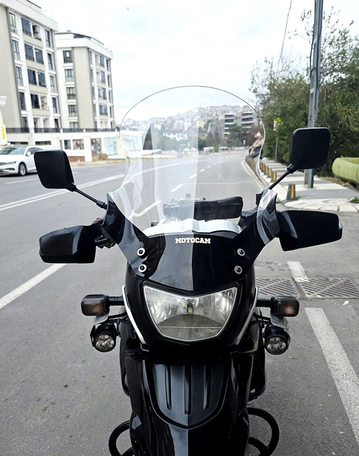 MOTOCAM Bmw F650 GS Siperlik Ön Cam 2004-2007 Model 50cm Şeffaf Renkli 4mm SPORTİF