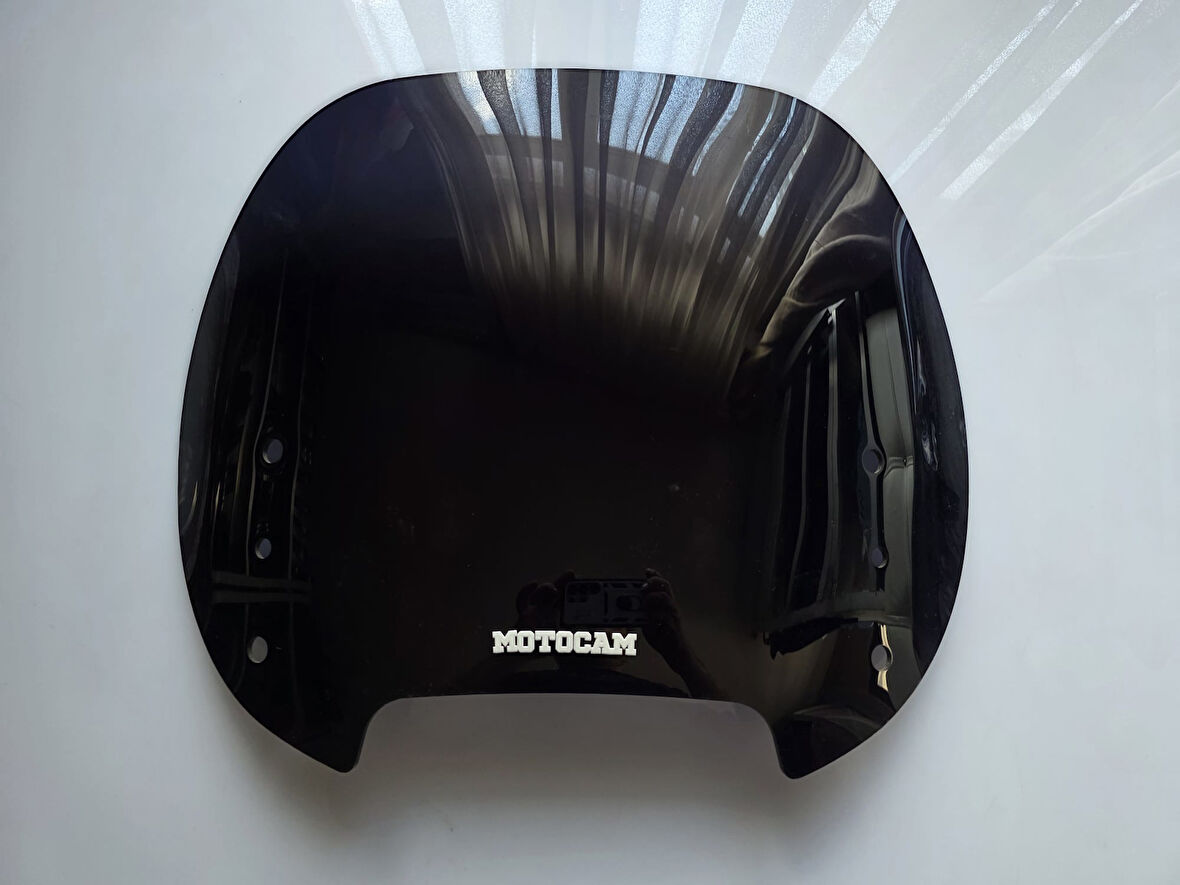 MOTOCAM Bmw R 1100 RT Siperlik Ön Cam 1994-2000 Model 49cm Siyah Renkli 4mm