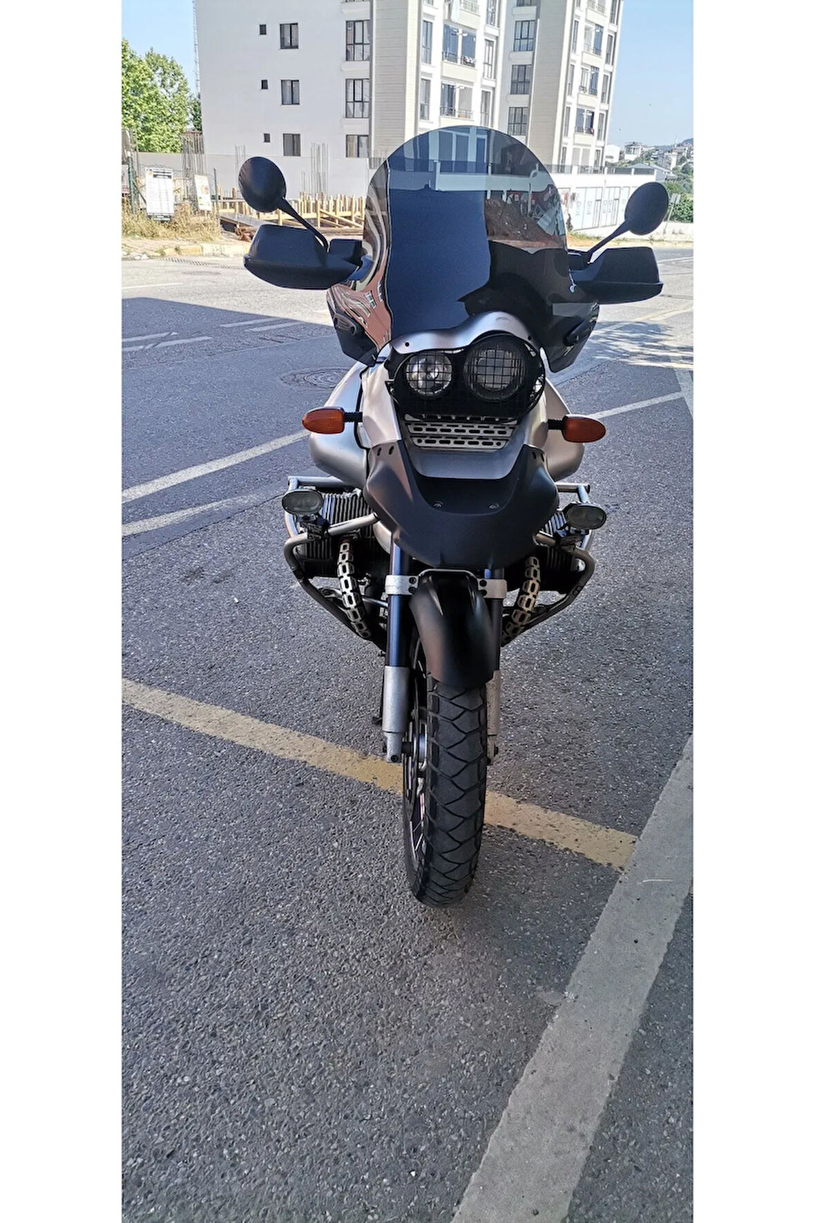 MOTOCAM Bmw R 1150 ADV Siperlik Ön Cam 2002-2006 Model 52cm Siyah Renkli 4mm