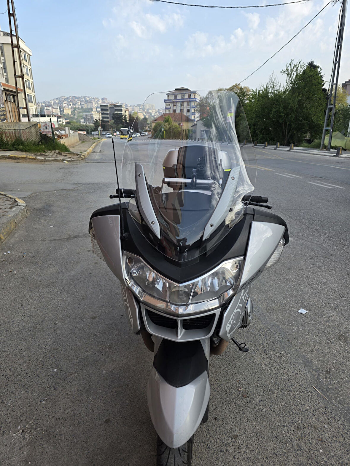 MOTOCAM BMW R 1200 RT Siperlik Ön Cam 2005-2015 Model 70cm Şeffaf Renkli 4mm