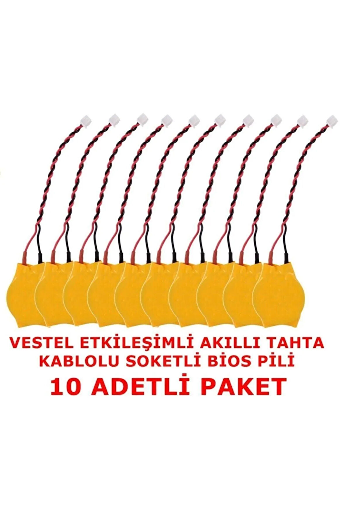 Vestel Faz-1 Akıllı Tahta Kablolu Soketli Bios Pili 10 Adet