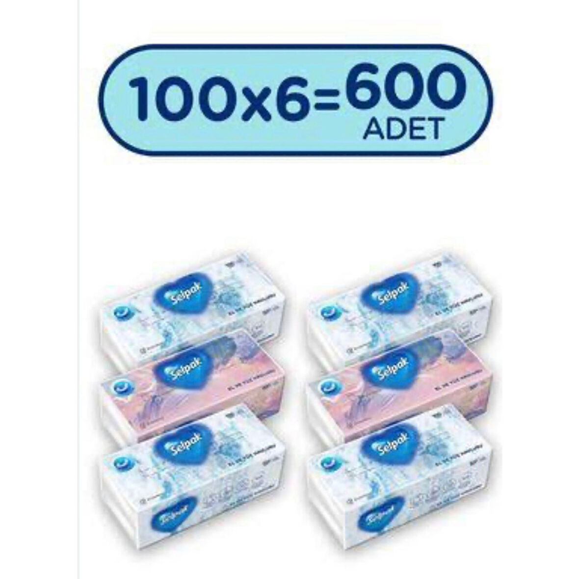 El ve Yüz Havlusu 100 Lü 6X100(600 Adet)