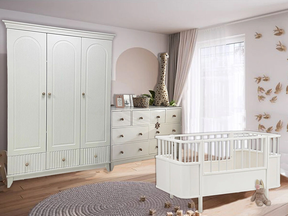 % 100 MDF Bohem Bebek Odası Takımı