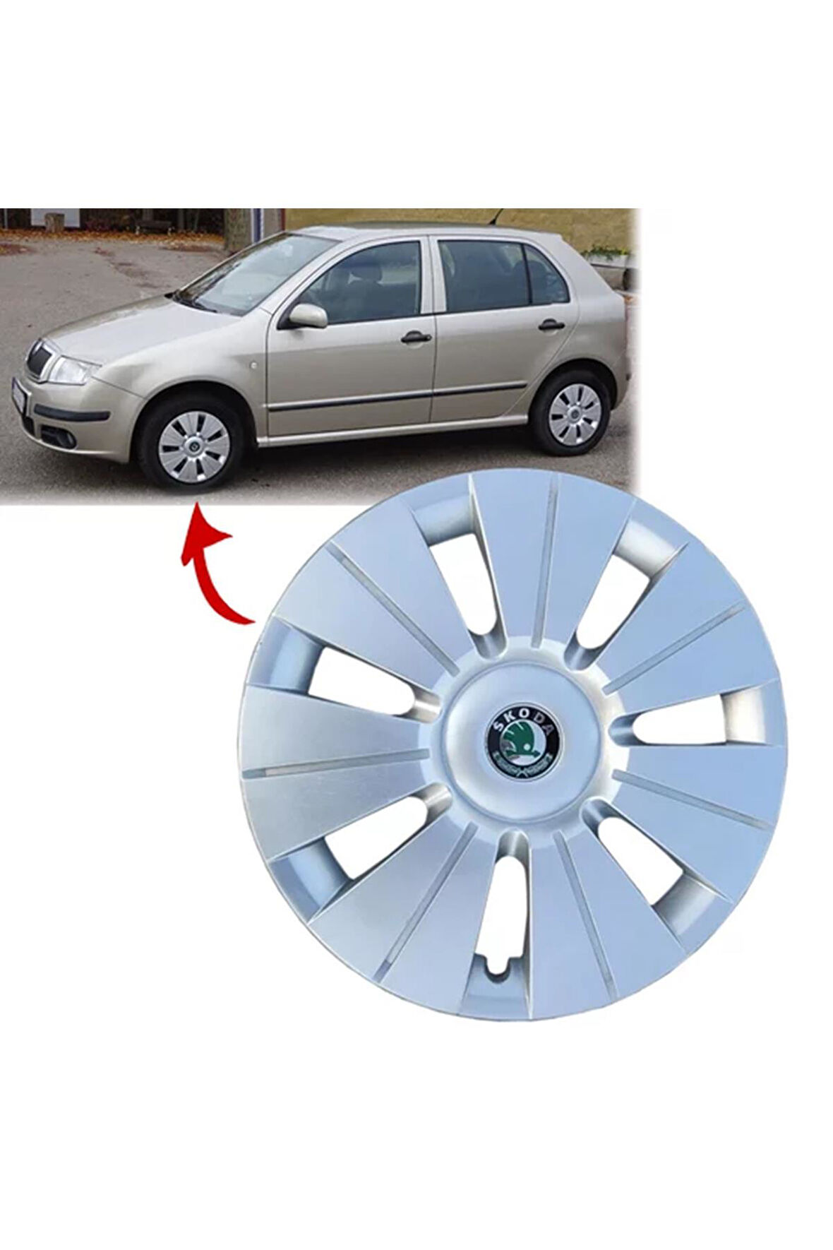 6Y0601147H 05-08 Skoda Fabia 14 İnç Tucanus Jant Kapağı