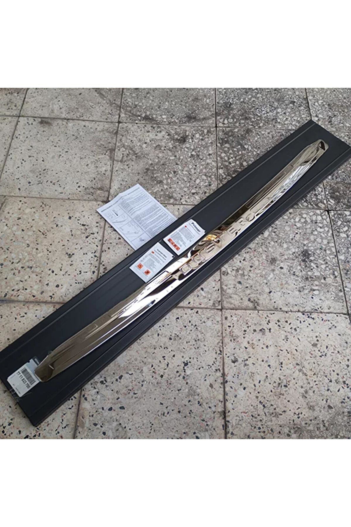 7711823700 Dacia Duster HJD Arka Tampon Krom Eşik Kaplama