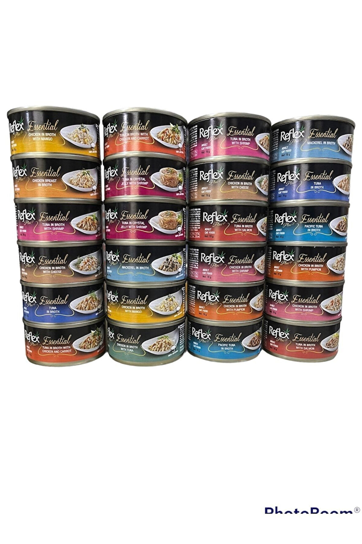 Plus Essential Yetişkin Kedi Konserve Mama Konserve Yaş Kedi Maması Karışık Paket 24x70gr