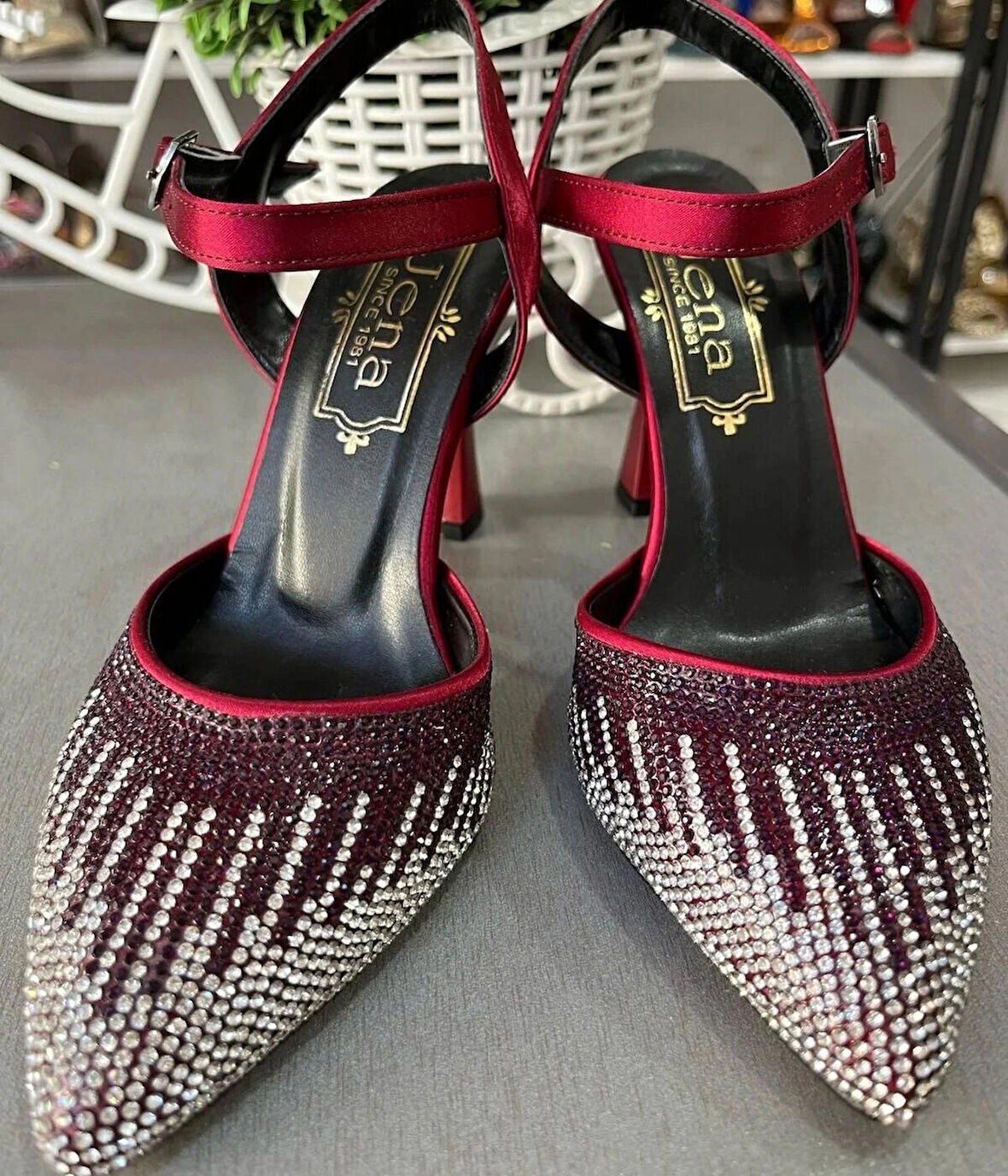 7,5 CM KALIN KADEH TOPUK EBRULİ RENK GEÇİŞLİ ÇOK ŞIK-ÇOKRAHAT ABİYE AYAKKABI