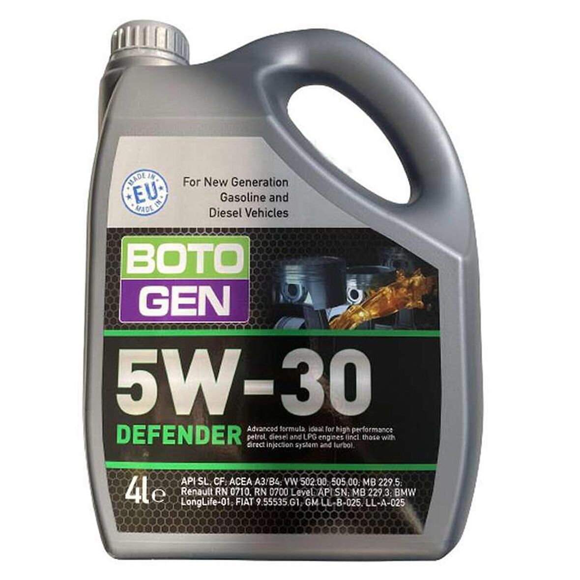 Botogen Defender 5W30 4 Litre Motor Yağı