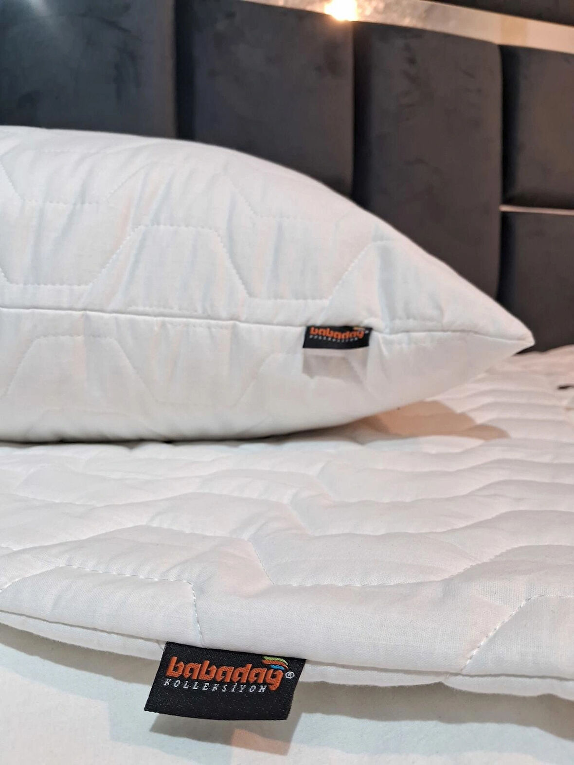 %100 Geçirmez Yastık Alezi Kapitoneli kabartılı 1 adet