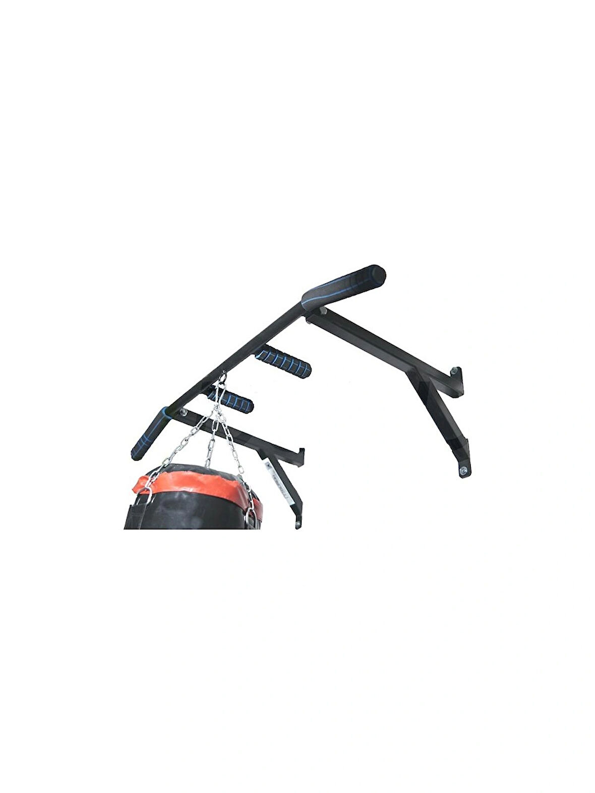 Siyah Duvara Monte Güçlü Barfiks (80 - 100 CM)