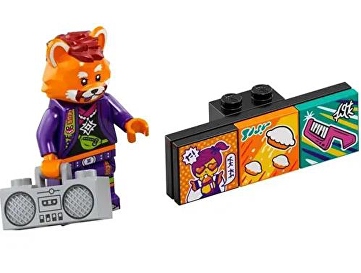 Lego Minifigür - Vidiyo Bandmates - 43101 - Red Panda Dancer