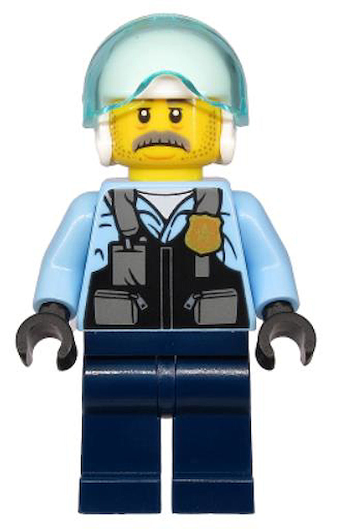Lego Minifigür - Police - Pilot Sam Grizzled cty1131