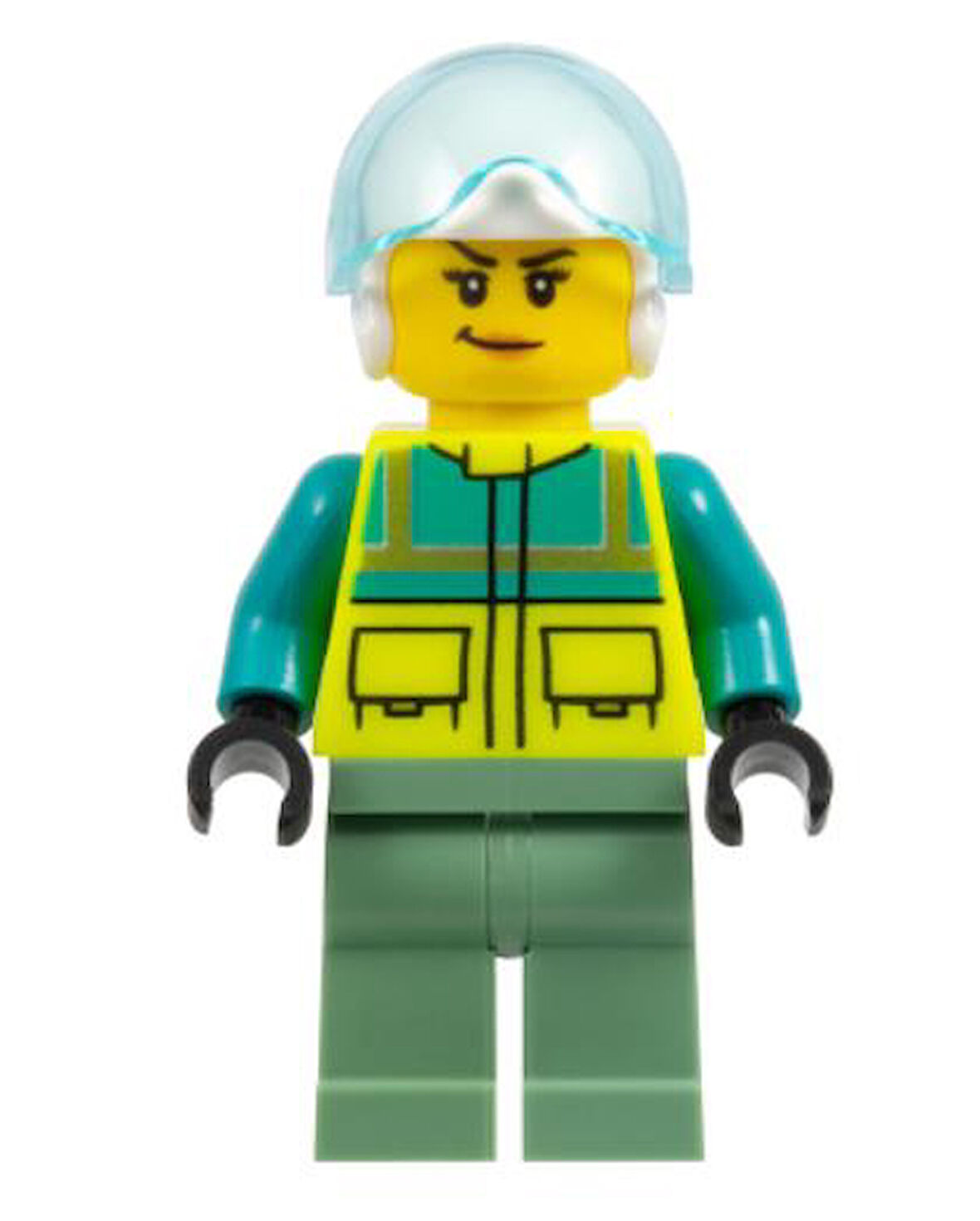 Lego Minifigür - Rescue Helicopter Pilot - Female cty1335