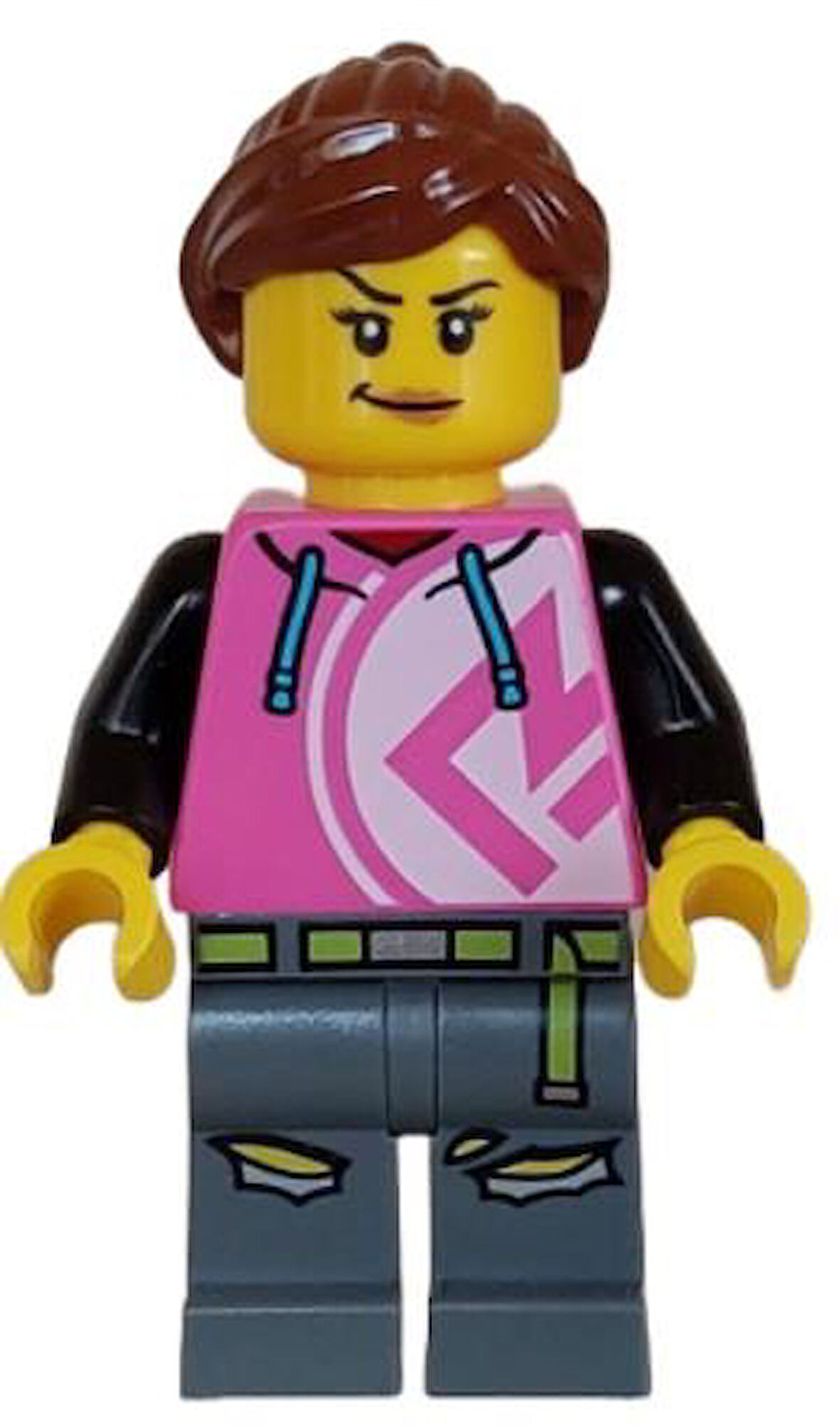 Lego Minifigür Kick Scooter Driver Female cty1626