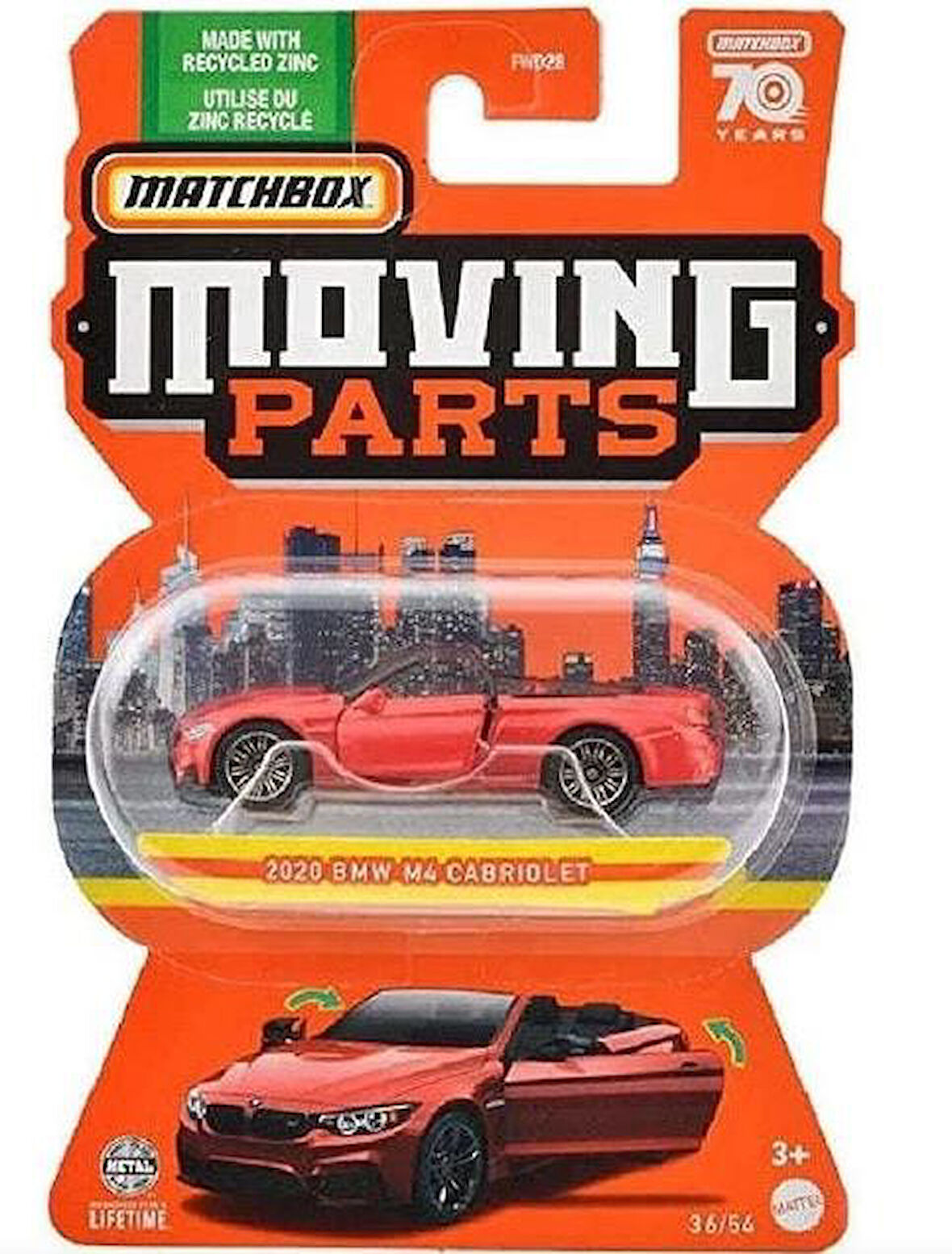 Matchbox Moving Parts - 2020 BMW M4 Cabriolet HLG21