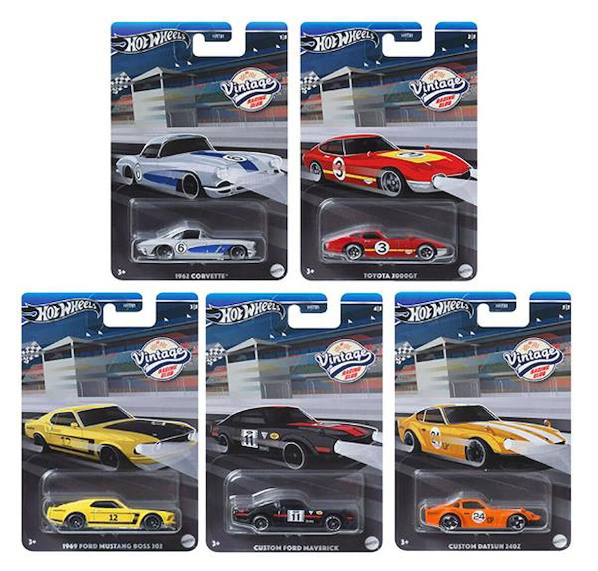 Hot Wheels Vintage Racing Club 5'li Araba Seti HRT81