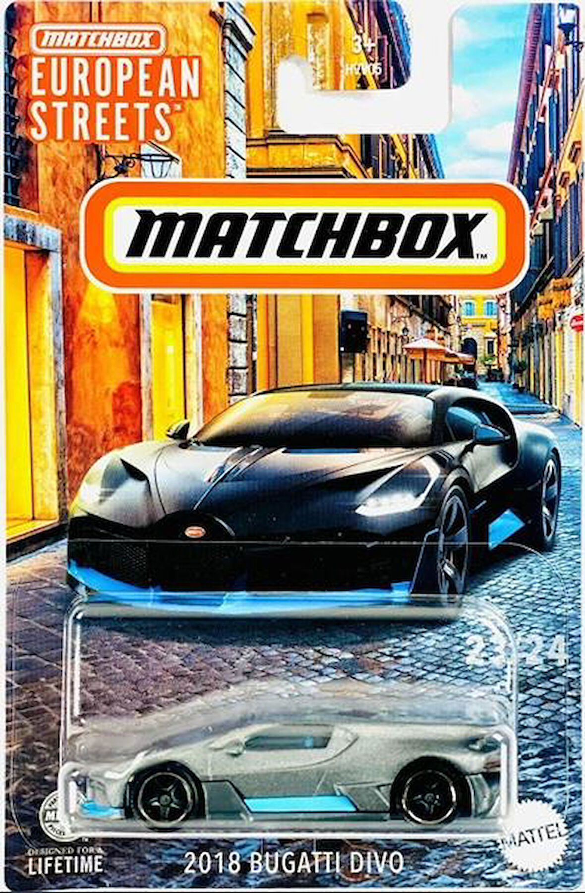 Matchbox European Streets - 2018 Bugatti Divo HVV44