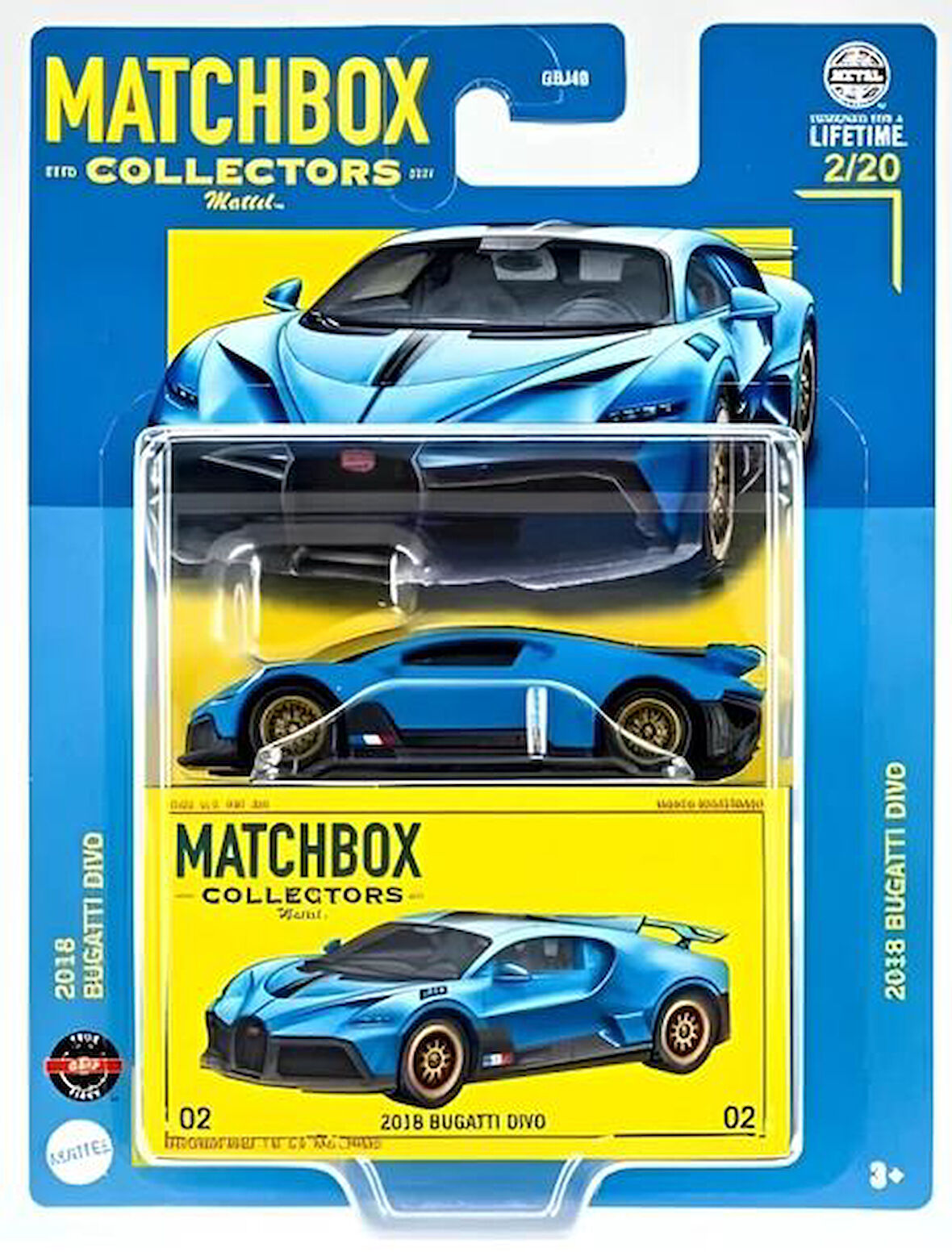 Matchbox Collectors GBJ48 2018 Bugatti Divo HVW14