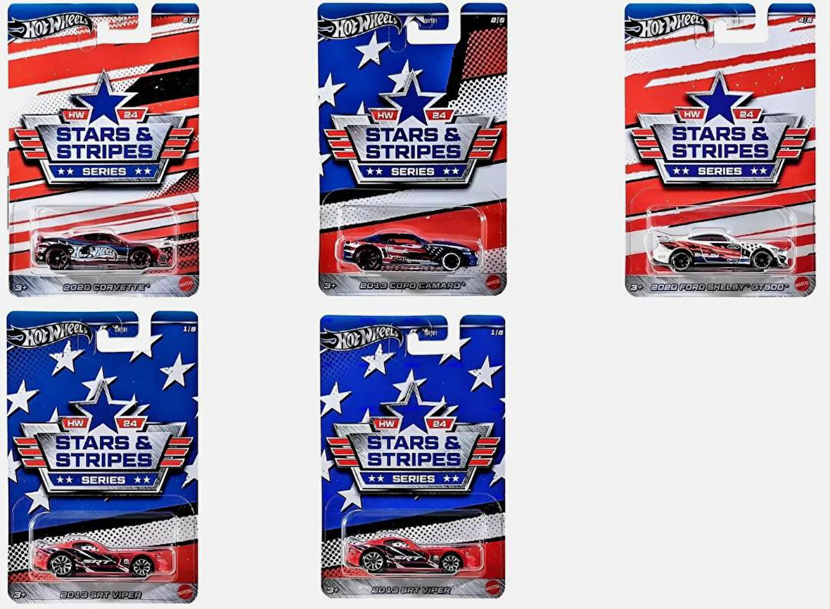 Hot Wheels Stars & Stripes Serites 5'li Set GRT01