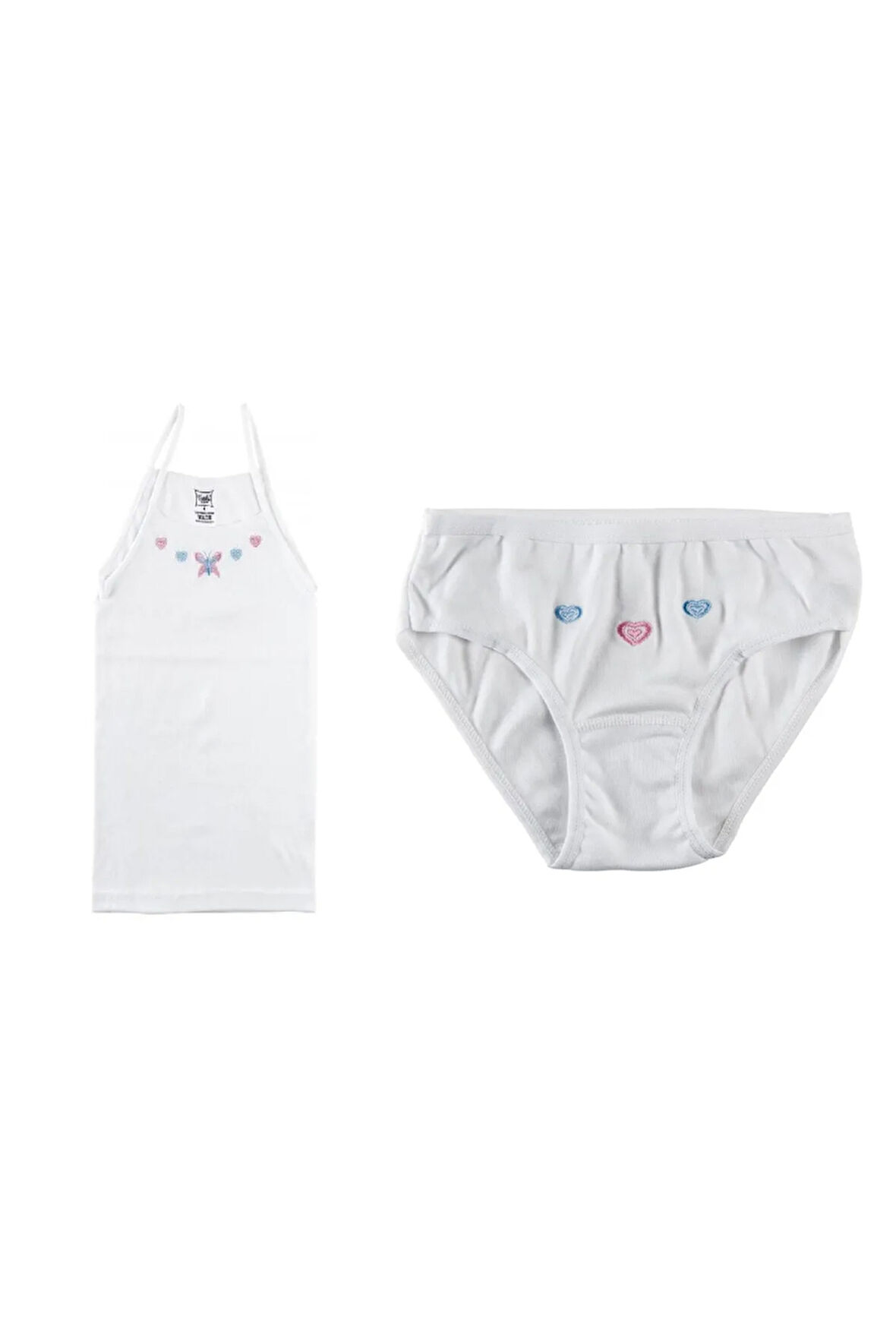 12 Adet Kız Çocuk Atlet Külot Takım