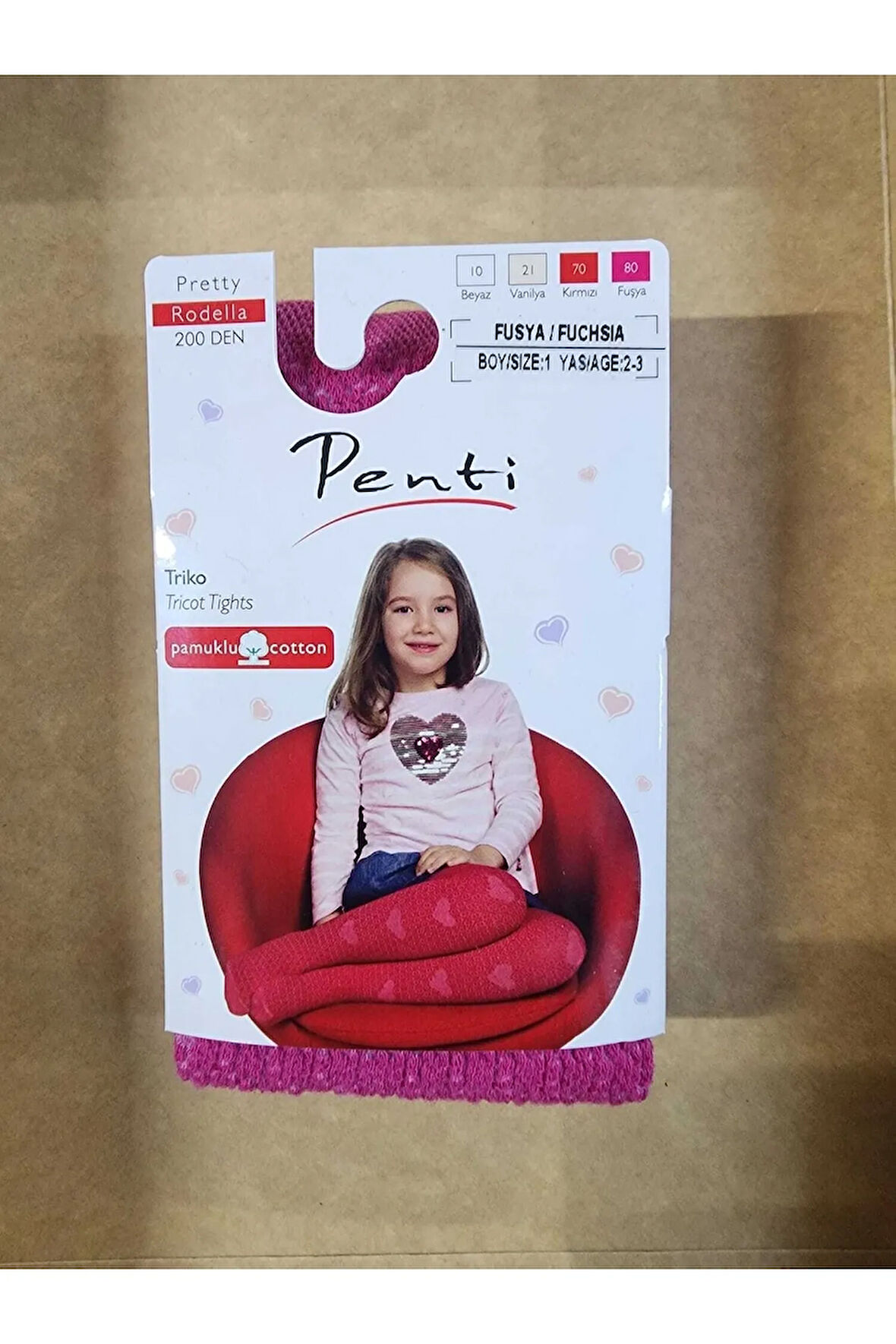 Çocuk Kalın Külotlu Çorap Pretty Rodella