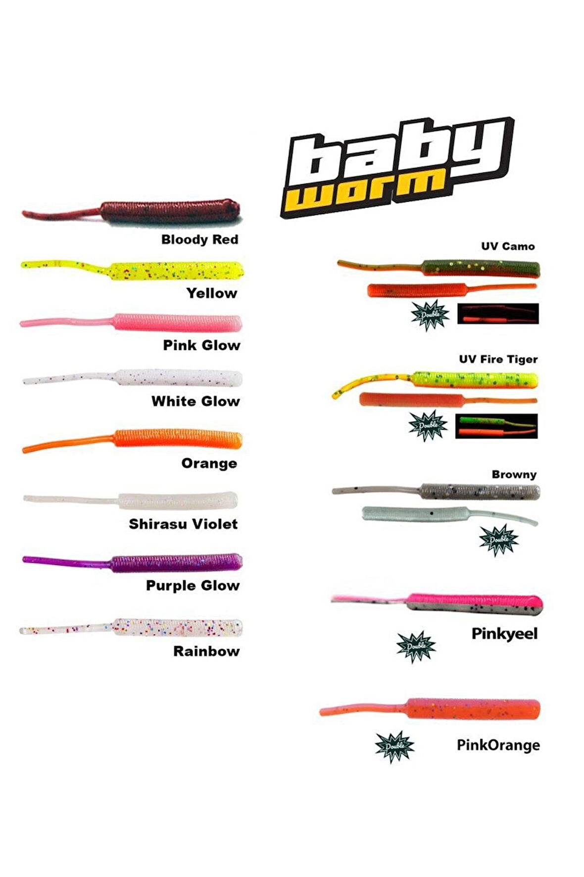 Baby Worm 5,2cm Floating LRF Silikonu Bloody Red