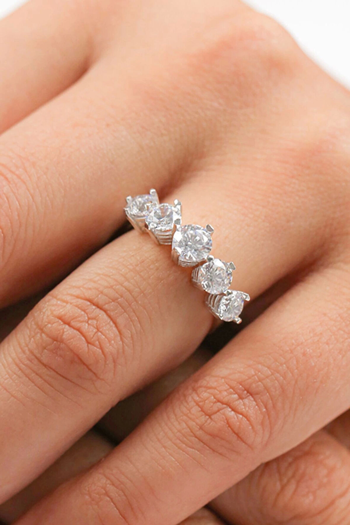 Sevgililer Günü Beştaş Altın Yüzük