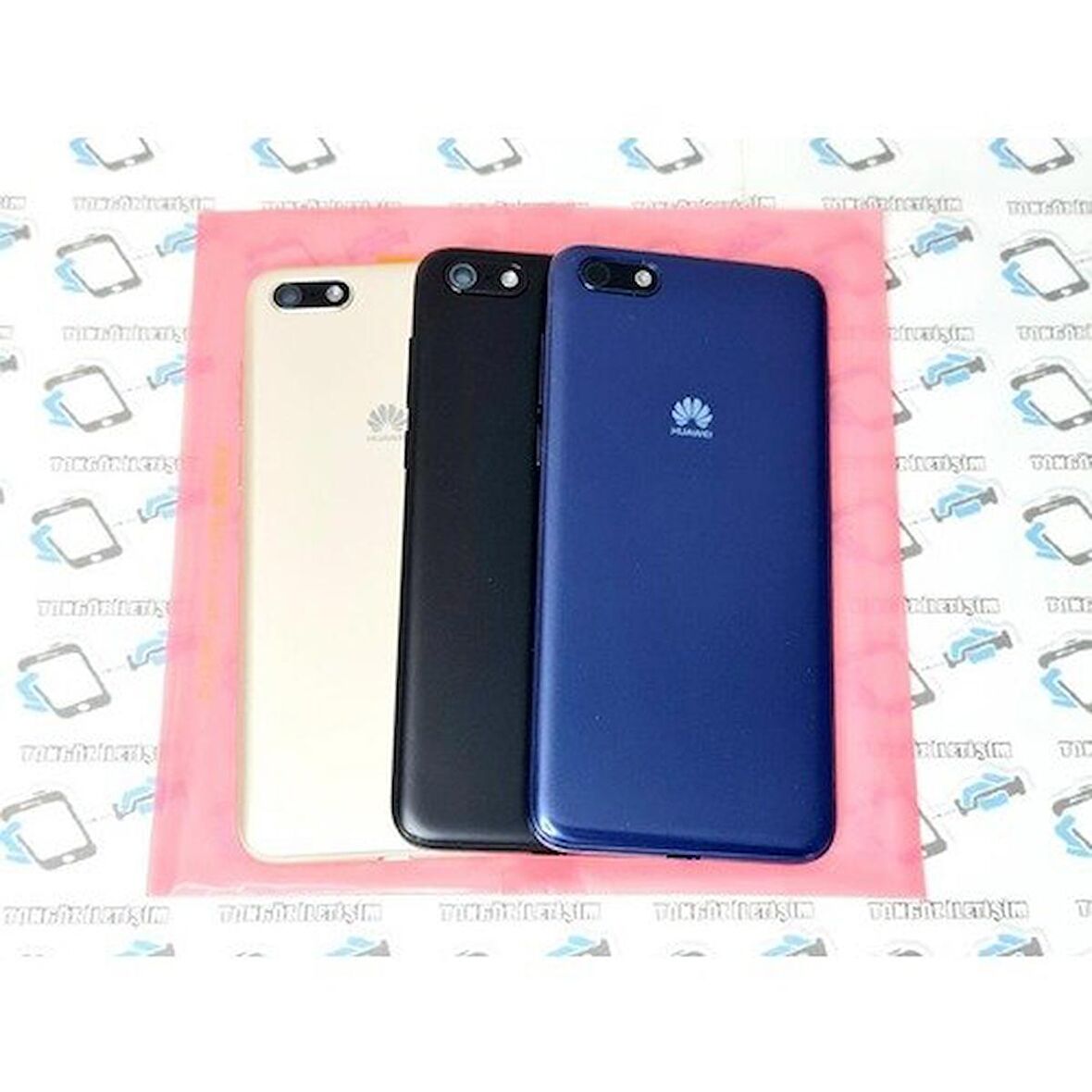 Huawei Y5 2018 Kasa Arka Pil Kapağı (Yan Tuşlar ve kamera lensi)  Sıyah