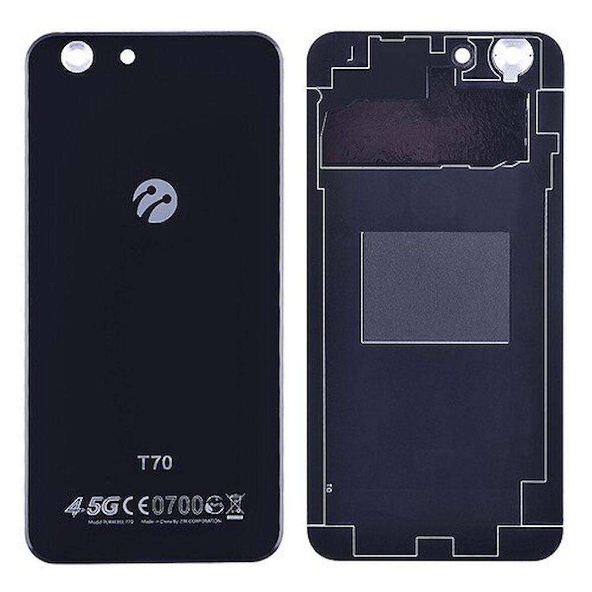 Gmr Tukcell T70 Arka Pil Batarya Kapağı -Siyah