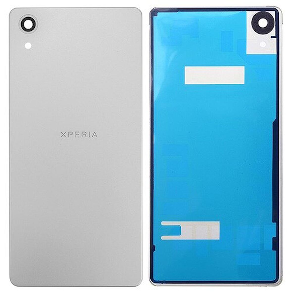 Gmr Sony Xperia X Performance Arka Pil Batarya Kapağı Silver Gümüş 