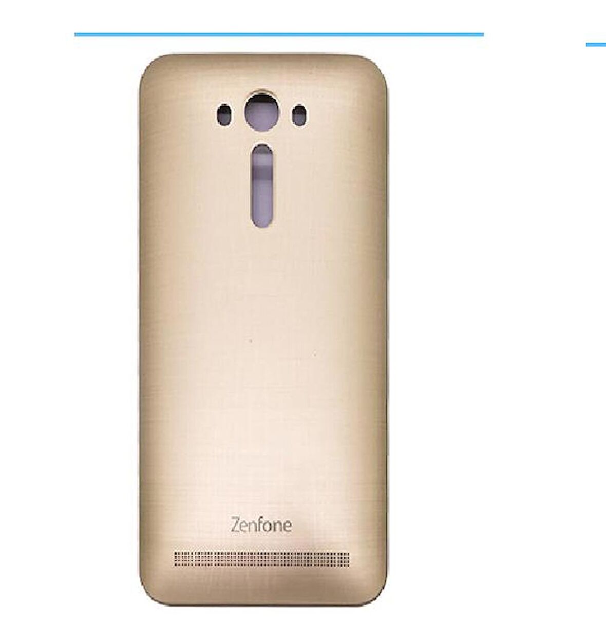 Gmr Asus Zenfone 2 Lazer Ze550Kl 5.5 Pil Kapağı Arka Kapak Gold