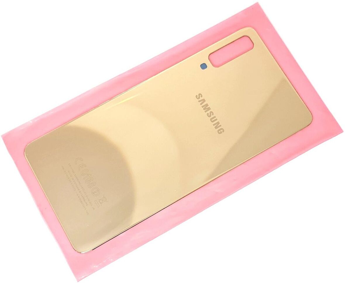 Gmr  Samsung Galaxy A7 A750 Arka Pil Batarya Kapağı Cam Gold