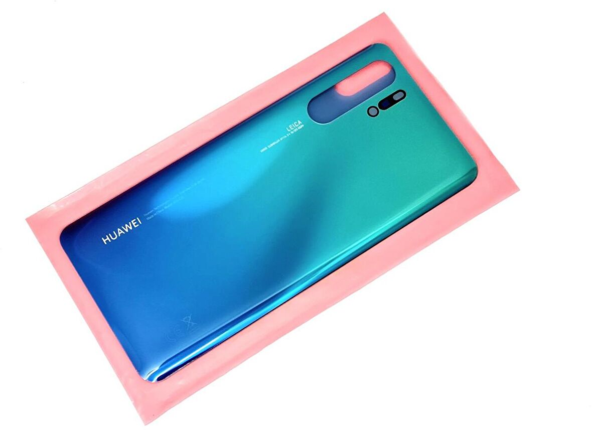 Tkgz Huawei P30 Pro Arka Kapak Batarya Pil Kapağı Cam Mavi