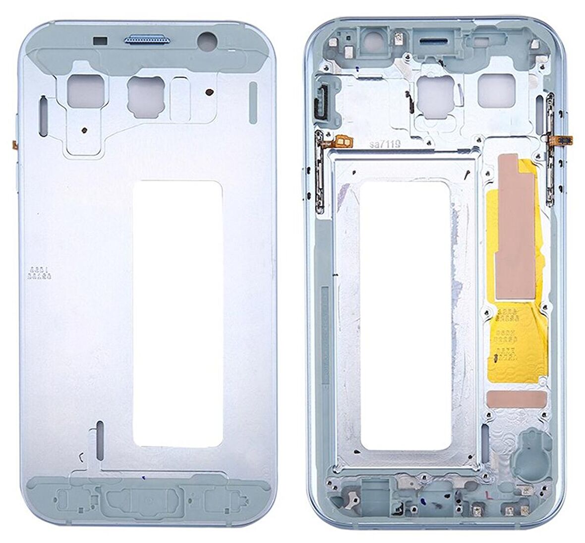 Gmr Samsung Galaxy A7 2017 A720 İçın Orta Kasa Orta Panel mavi