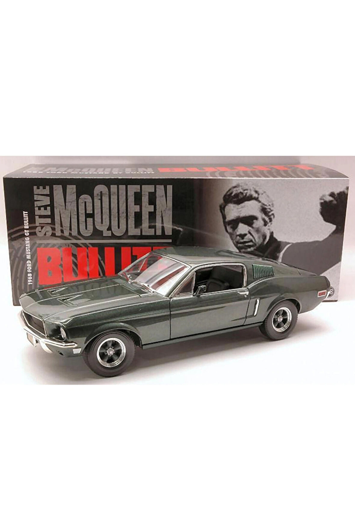Greenlight  1:18 1968 Ford Mustang GT “Bullitt” – Steve McQueen – Synoverse Kitap Hesdiyeli