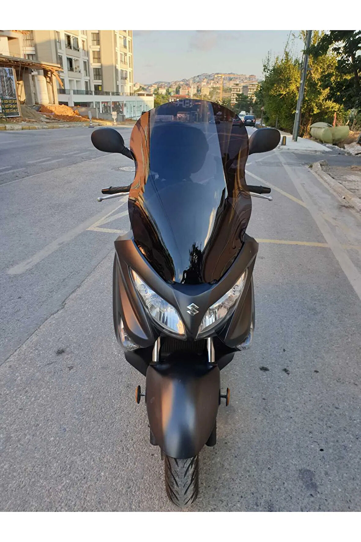 Suzuki Burgman 125 200 Siperlik Ön Cam 2002 2012 Model 54cm siyah Renkli 4mm