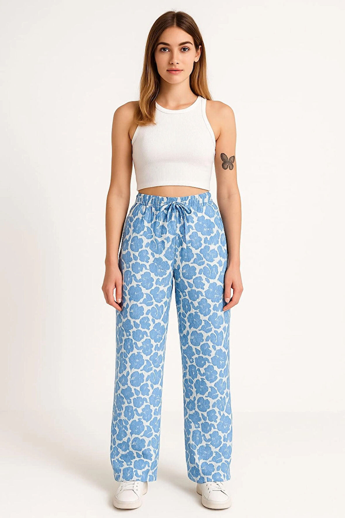 Kadın Bürümcük Rahat Pantolon