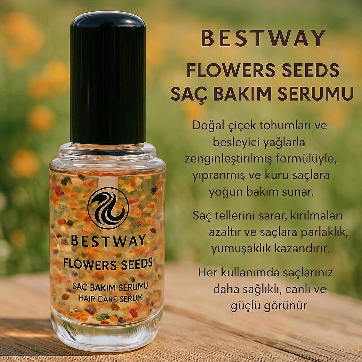 FLOWERS SEEDS HAIR CARE SERUM