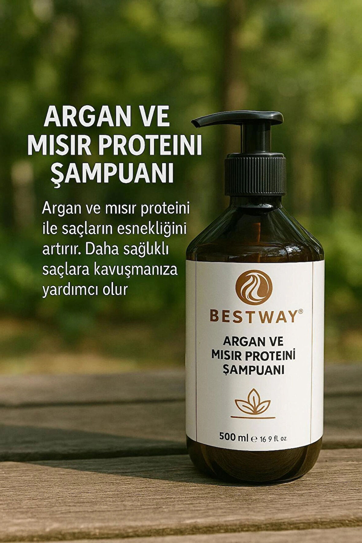 ARGAN VE MISIR PROTEİNLİ ŞAMPUAN