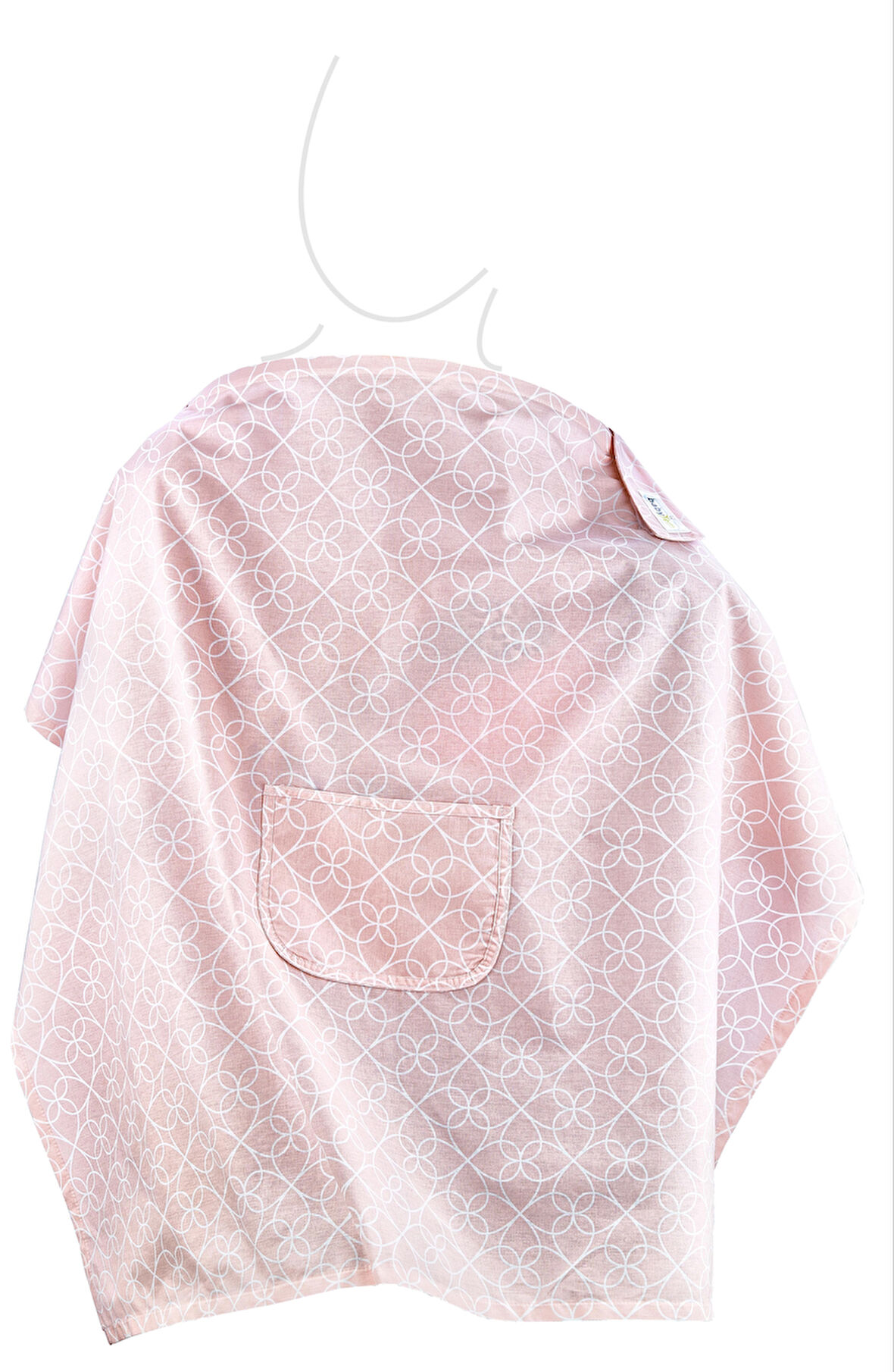 BabyJem Cepli Emzirme Önlüğü 323 Pembe Yonca