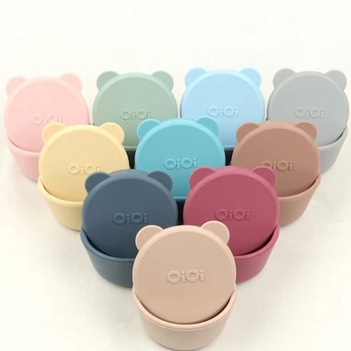 Oioi Kase Mini Bites Mellow Yellow / Powder Grey