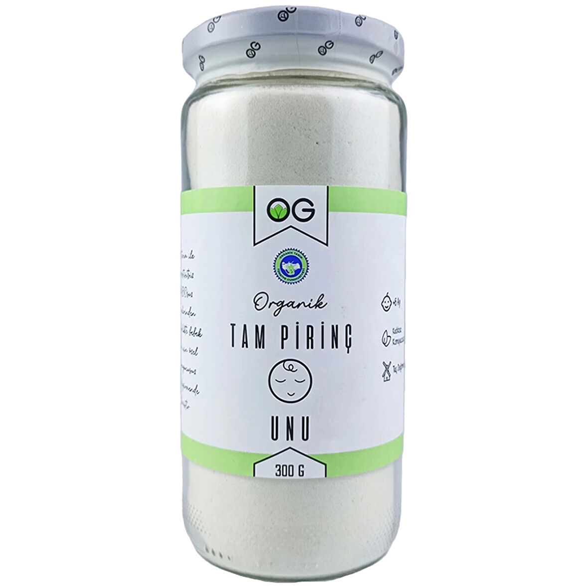 Og Natural Organik Tam Pirinç Unu 300 Gr