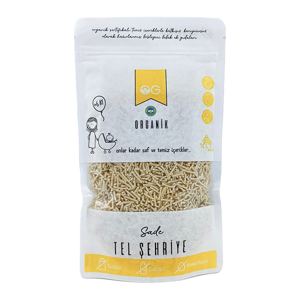Og Natural Organik Sade Tel Şehriye 180 Gr