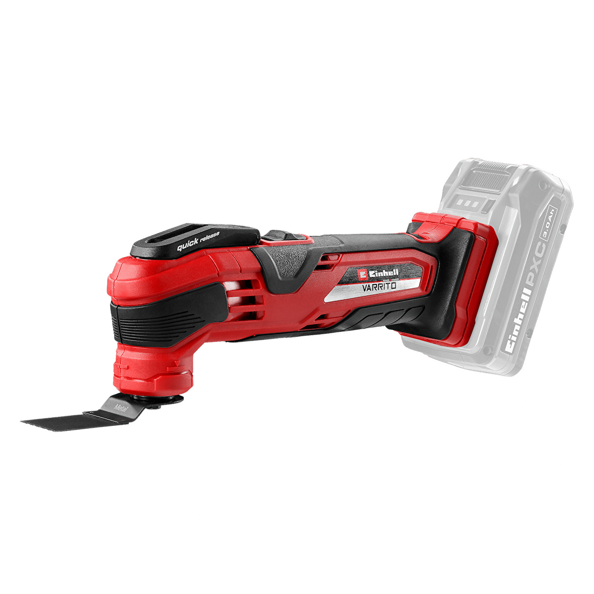 Einhell Akülü Raspalama VARRITO Power X-Change (Li-Ion, 18V, 11000-20000 dak.-1, hızlı hareket kilidi, 12 yönlü ayarlanabilir alet tutucu, akü ve şarj cihazı dahil değildir) - 4465160